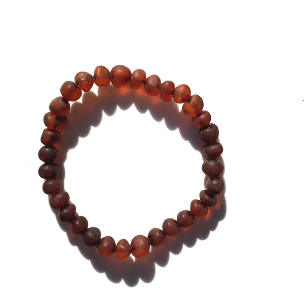 COGNAC Raw Baltic Amber Adult Bracelet