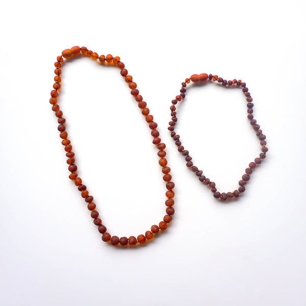 COGNAC Raw Baltic Amber Necklace